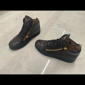 Zanotti man sneakers brown 43 size